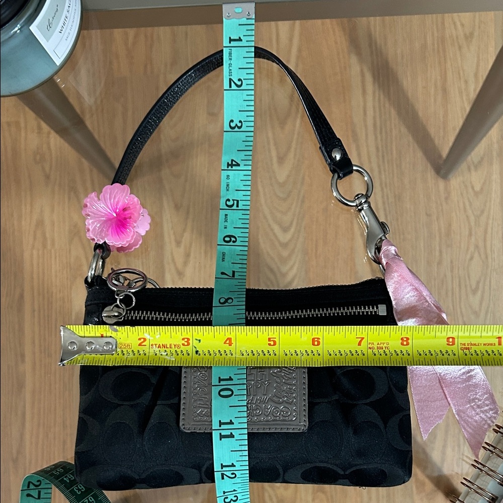 Coach Poppy Vintage Black Mini Shoulder Bag - Picture 11 of 11